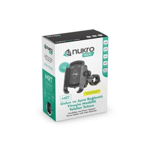 Nukrotech MRT 4 Yastıklı Titreşim Modüllü Telefon Tutucu - Ride4Moto
