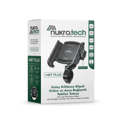 Nukrotech MRT PLUS Klipsli Motosiklet Telefon Tutucu - Ride4Moto