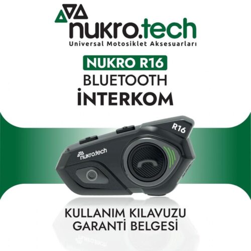 Nukrotech Nukro R16 Bluetooth 8 Kişilik İnterkom - Ride4Moto