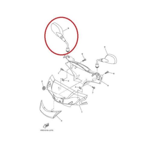 Yamaha Cygnus L Sağ Ayna 4P7F62900200 - Ride4Moto