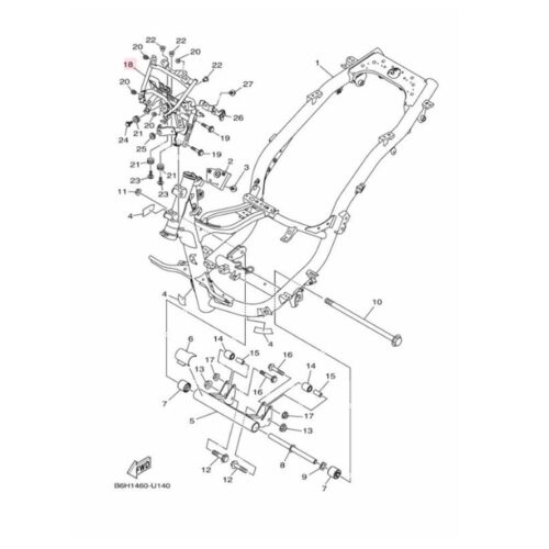 Yamaha Nmax 125-155 Kafa Demiri (2021-2023) - B6HF83560000 - Ride4Moto
