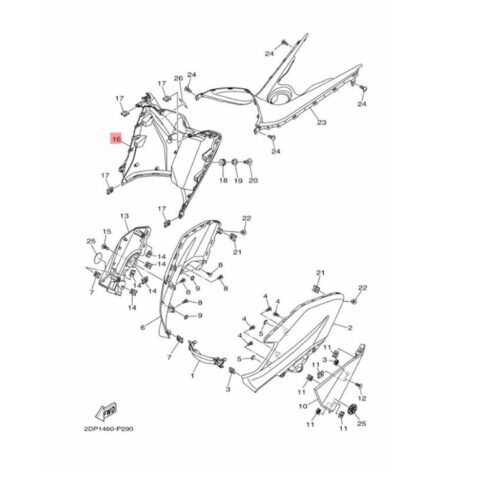 Yamaha Nmax 125-155 Torpido (2015-2020) - 2DPF83000000 - Ride4Moto