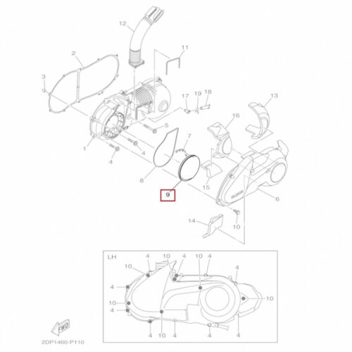 Yamaha Nmax Varyatör Filtresi 125-155 2DPE54070000 (2015-2024) - Ride4Moto