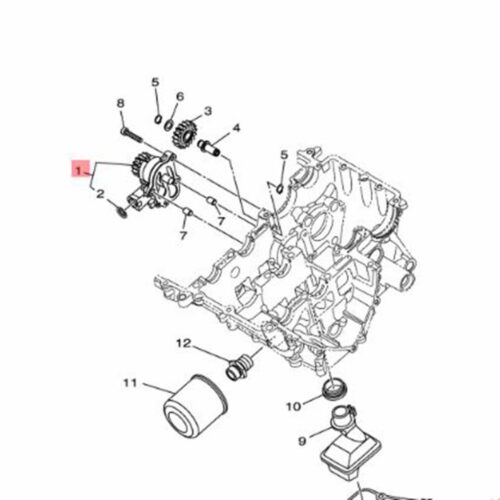 Yamaha R25-MT 25 Yağ Pompası 1WDE33000100 (2015-2020) - Ride4Moto