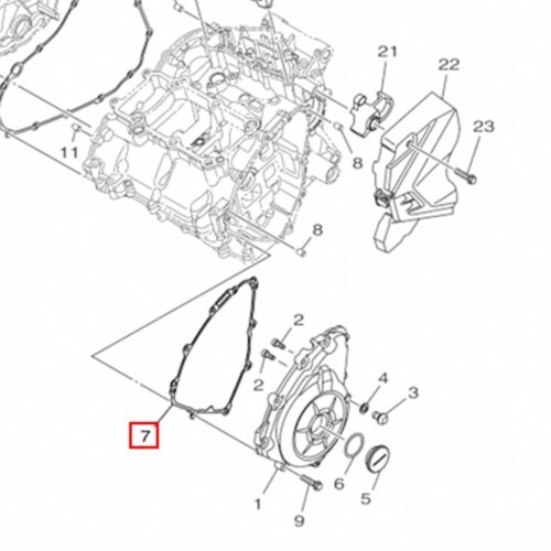 Yamaha R25-MT25 Manyota Kapak Contası 2015-2025 - 1WDE545100 - Ride4Moto