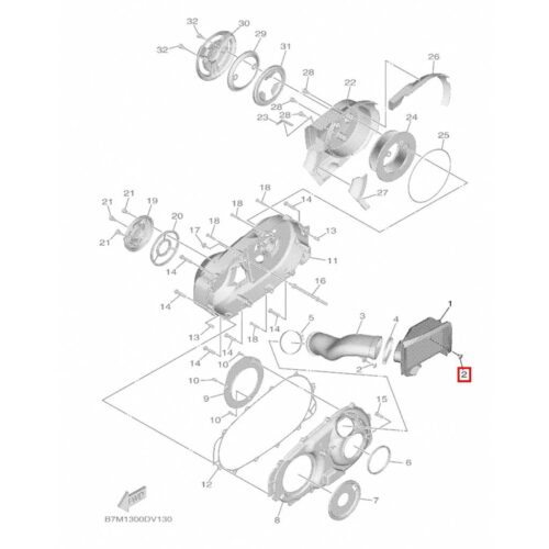 Yamaha Tmax Şanzıman Filtresi 2020-2025 - B7M154070100 - Ride4Moto