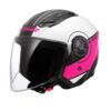 LS2 Airflow 2 Cover Beyaz-Pembe Yarım Kask - Ride4Moto