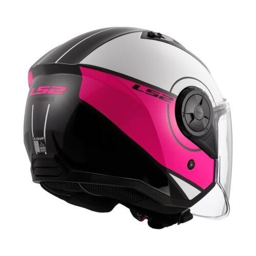 LS2 Airflow 2 Cover Beyaz-Pembe Yarım Kask - Ride4Moto