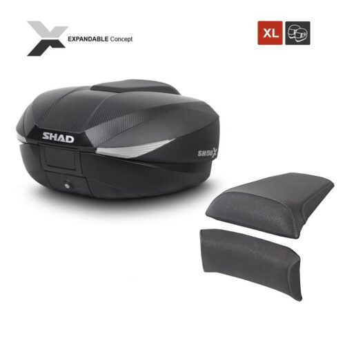 Shad SH58X Arka Çanta Siyah Carbon ve Sırt Dayama Pedi