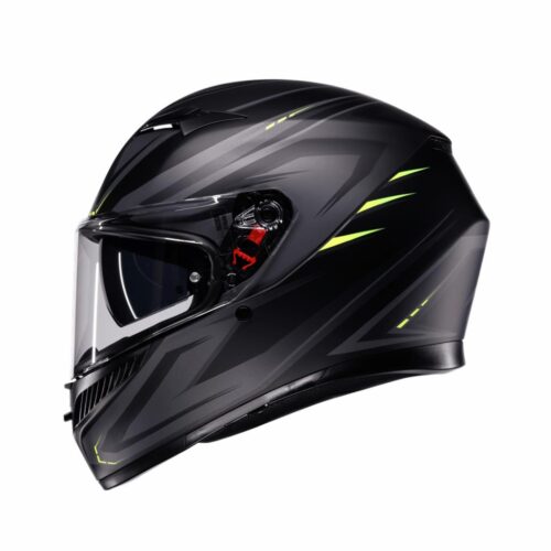 AGV K3 Syth Mat Siyah-Sarı Fluo Kask - Ride4Moto