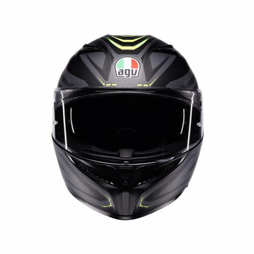AGV K3 Syth Mat Siyah-Sarı Fluo Kask - Ride4Moto