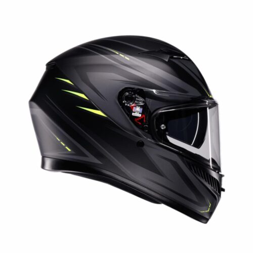 AGV K3 Syth Mat Siyah-Sarı Fluo Kask - Ride4Moto