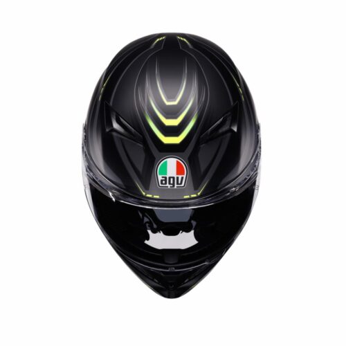 AGV K3 Syth Mat Siyah-Sarı Fluo Kask - Ride4Moto