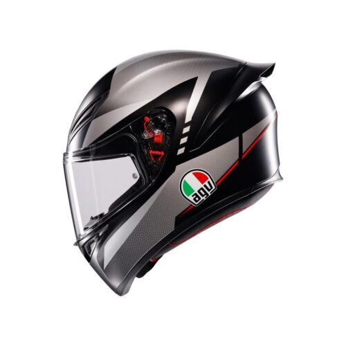 Agv k1 s lap matt black grey red kapalı kask - ride4moto Agv K1 S Lap Matt Black Grey Red Kapalı Kask - Ride4Moto
