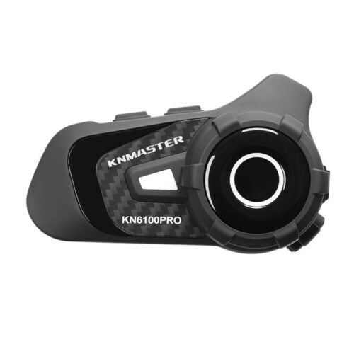 Knmaster KN6100 PRO Motosiklet Kask İnterkom Bluetooth Intercom Kulaklık Seti (Carbon) - Ride4Moto