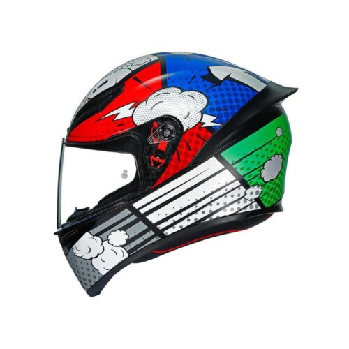 Agv K1 Multi Bang Matt Italy Blue Kapalı Motosiklet Kaskı - Ride4Moto