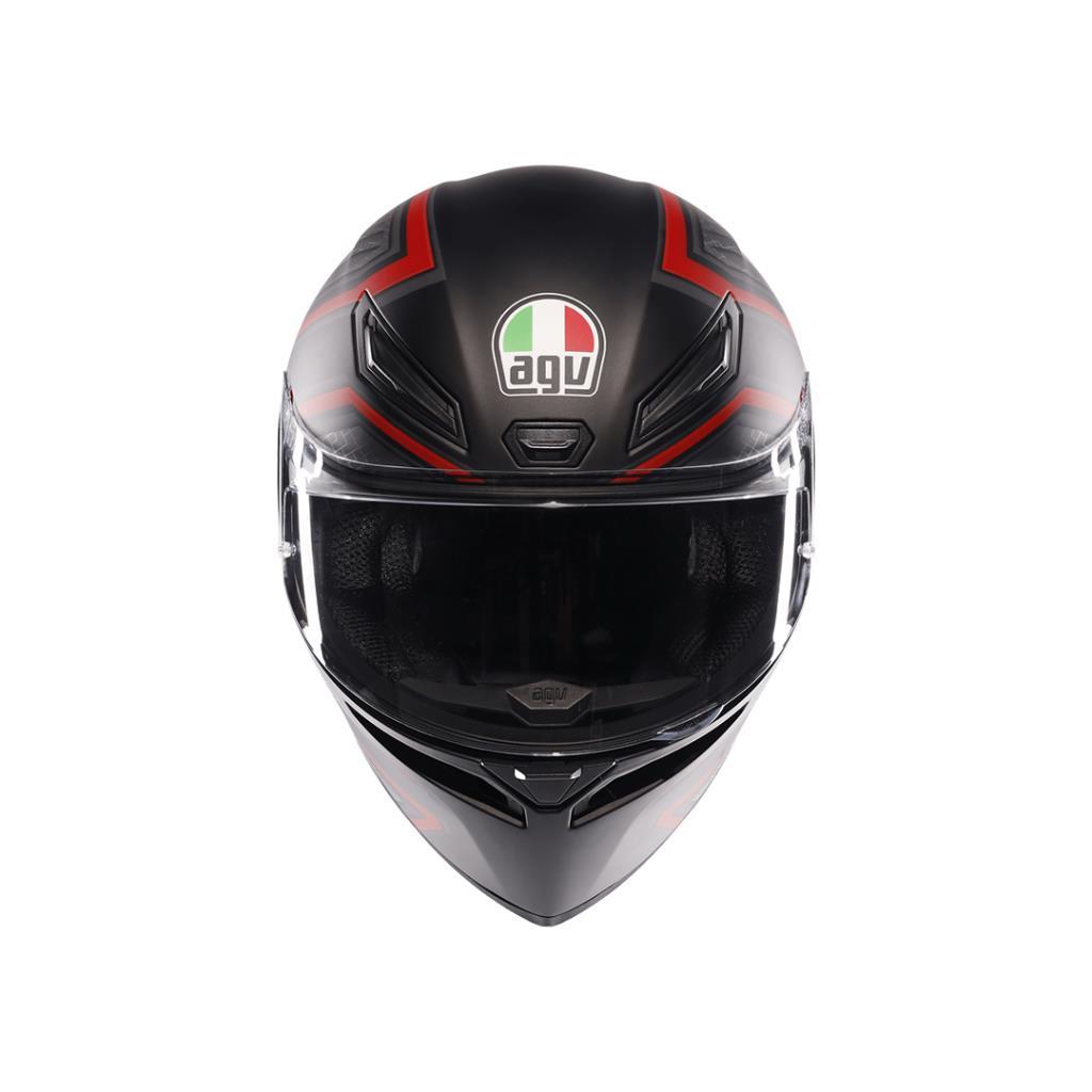 Agv k1 s sling matt black red kapalı kask - ride4moto Agv K1 S Sling Matt Black Red Kapalı Kask - Görsel 4