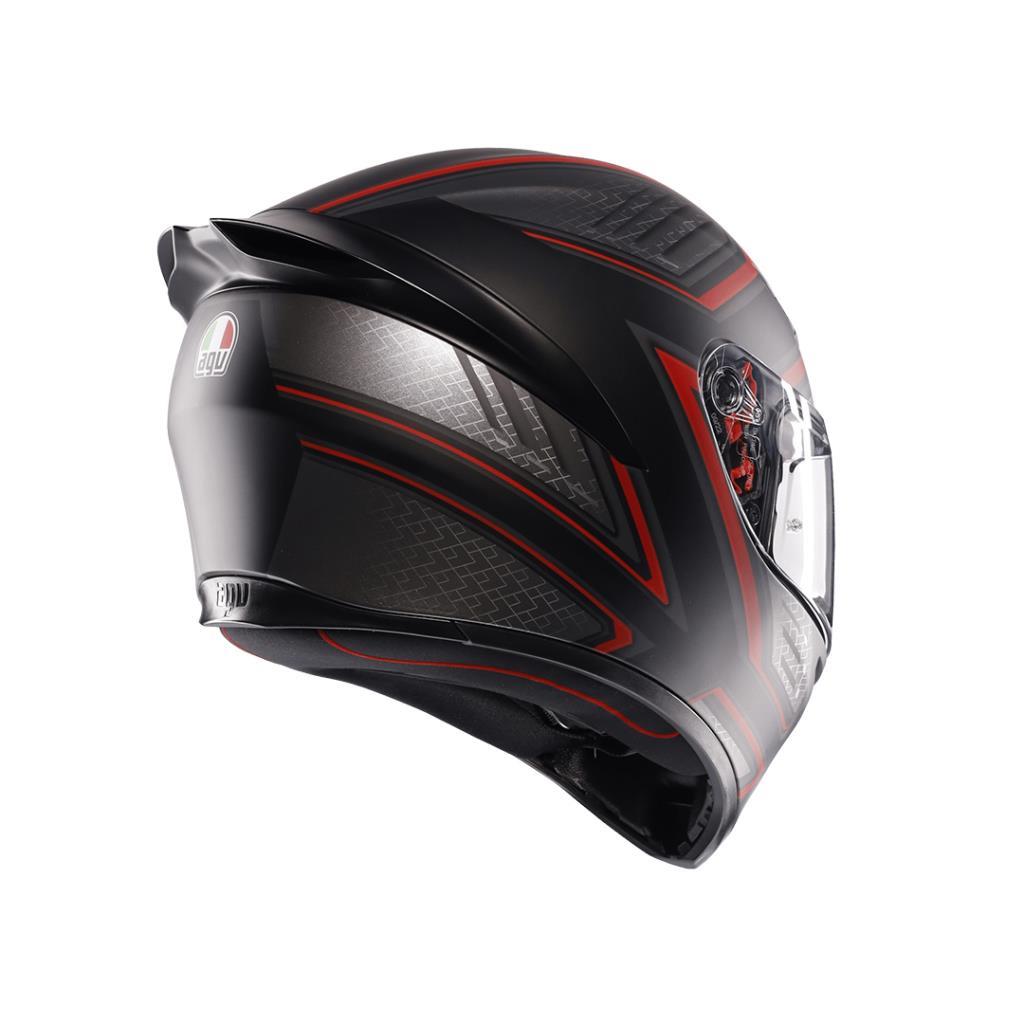 Agv k1 s sling matt black red kapalı kask - ride4moto Agv K1 S Sling Matt Black Red Kapalı Kask - Görsel 5