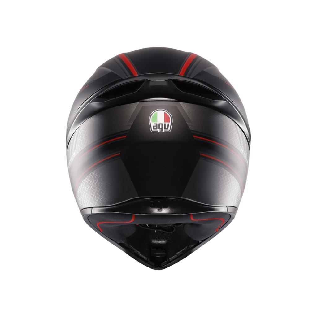 Agv k1 s sling matt black red kapalı kask - ride4moto Agv K1 S Sling Matt Black Red Kapalı Kask - Görsel 6