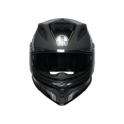 AGV K7 Kyber Matt Grey Yellow Fluo Kapalı Kask - Ride4Moto