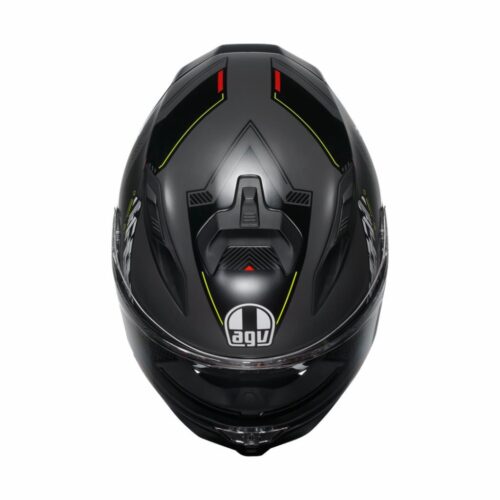 AGV K7 Kyber Matt Grey Yellow Fluo Kapalı Kask - Ride4Moto