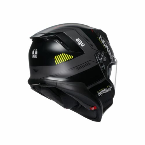 AGV K7 Kyber Matt Grey Yellow Fluo Kapalı Kask - Ride4Moto