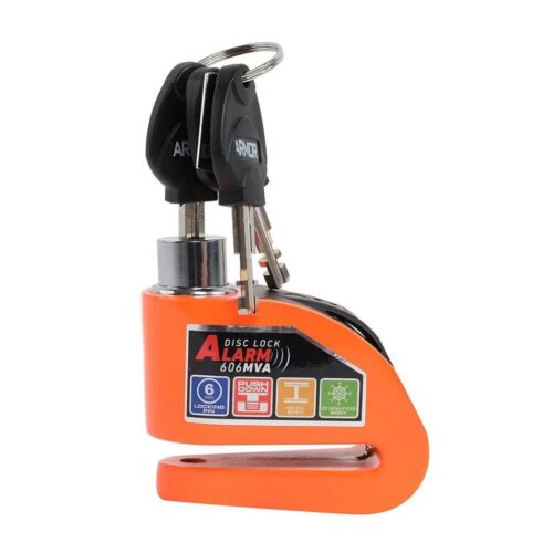 Armor 606mva 6 mm alarmlı motosiklet disk kilidi turuncu - ride4moto Armor 606MVA 6 MM Alarmlı Motosiklet Disk Kilidi Turuncu - Ride4Moto