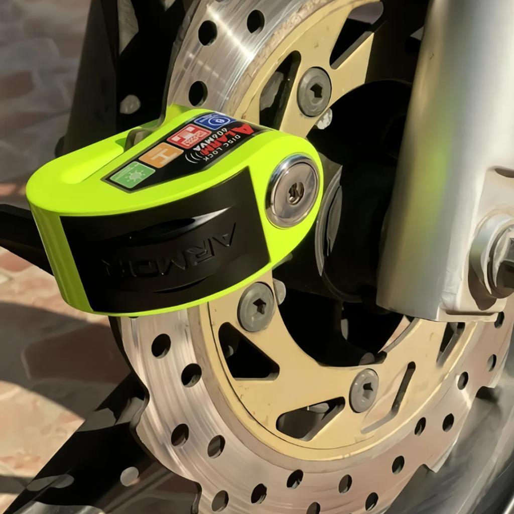 Armor 606mva 6 mm alarmlı motosiklet disk kilidi yeşil - ride4moto Armor 606MVA 6 MM Alarmlı Motosiklet Disk Kilidi Yeşil - Görsel 2