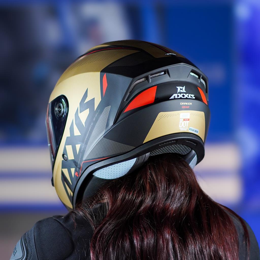 Axxis draken s kask - mat gold-siyah - ride4moto Axxis Draken S Kask - Mat Gold-Siyah - Görsel 6