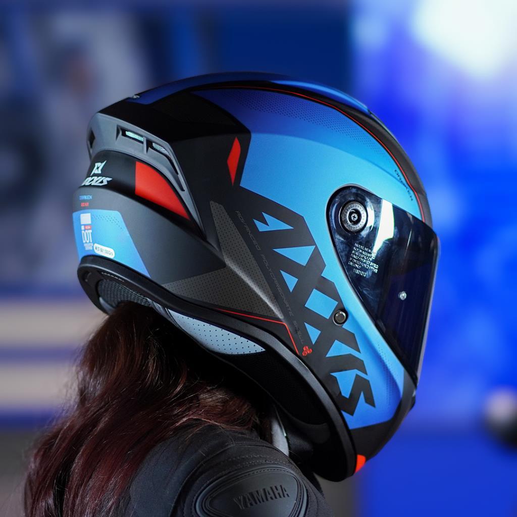 Axxis draken s kask - mat mavi-siyah - ride4moto Axxis Draken S Kask - Mat Mavi-Siyah - Görsel 3