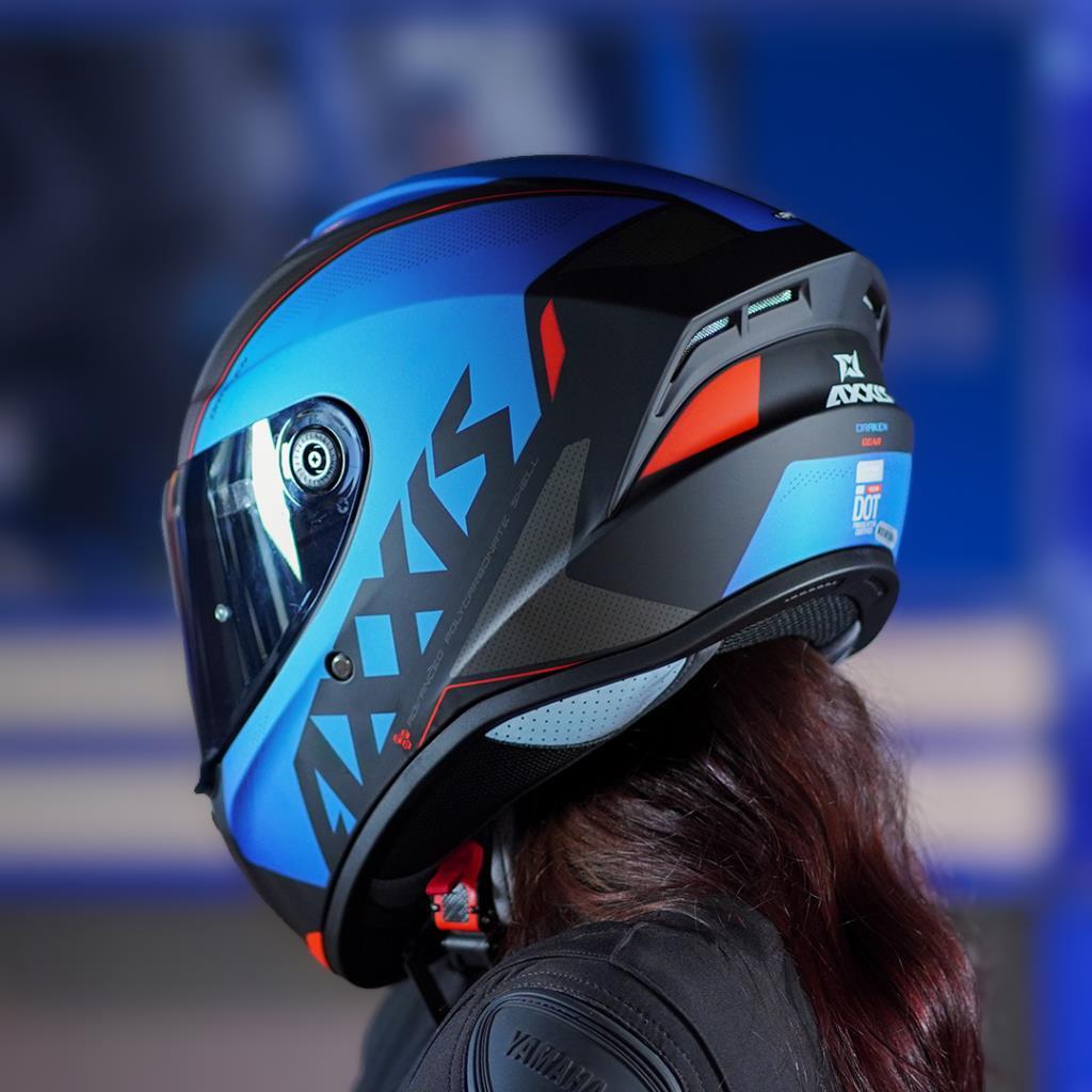 Axxis draken s kask - mat mavi-siyah - ride4moto Axxis Draken S Kask - Mat Mavi-Siyah - Görsel 4
