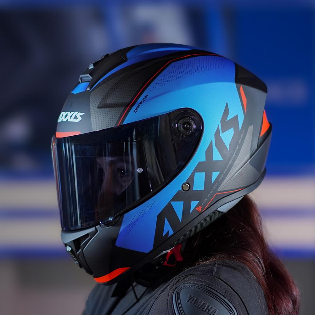 Axxis draken s kask - mat mavi-siyah - ride4moto Axxis Draken S Kask - Mat Mavi-Siyah - Görsel 7