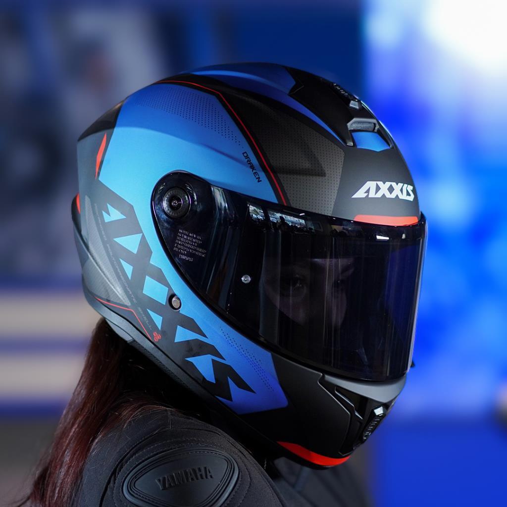 Axxis draken s kask - mat mavi-siyah - ride4moto Axxis Draken S Kask - Mat Mavi-Siyah - Görsel 8