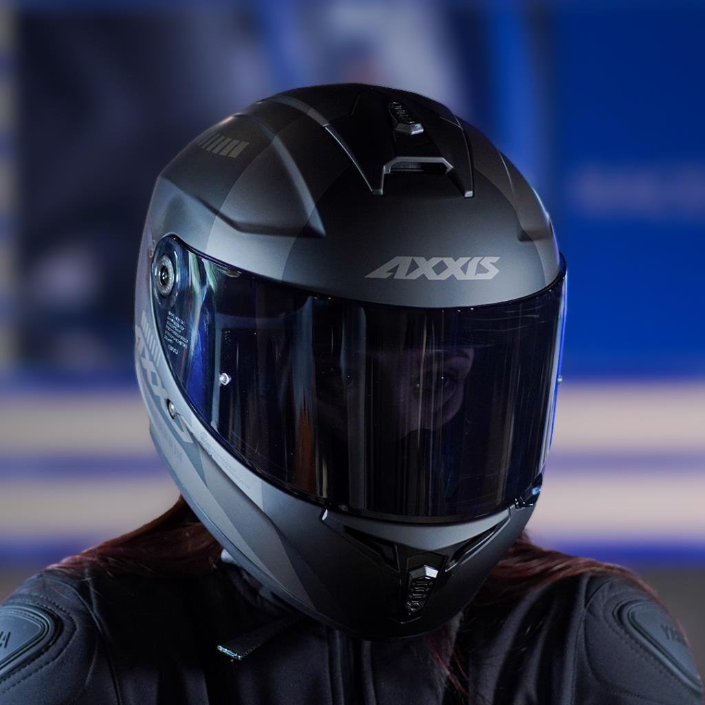 Axxis draken s kask - mat siyah-gri - ride4moto Axxis Draken S Kask - Mat Siyah-Gri - Görsel 5