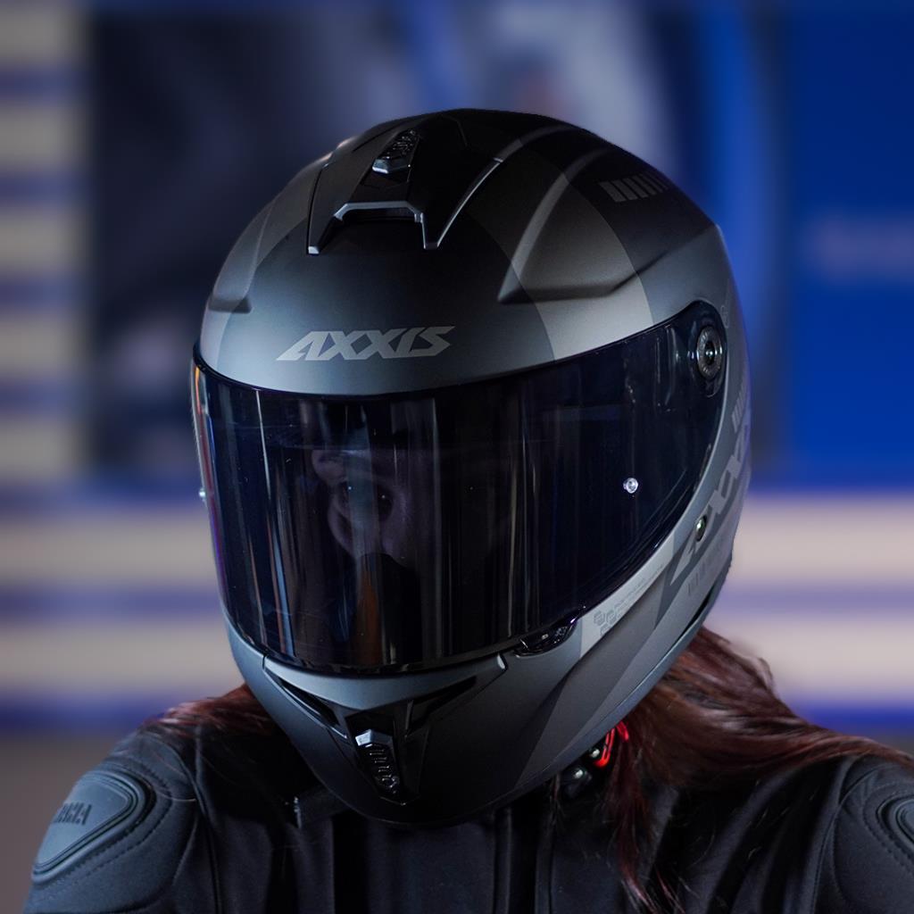 Axxis draken s kask - mat siyah-gri - ride4moto Axxis Draken S Kask - Mat Siyah-Gri - Görsel 6