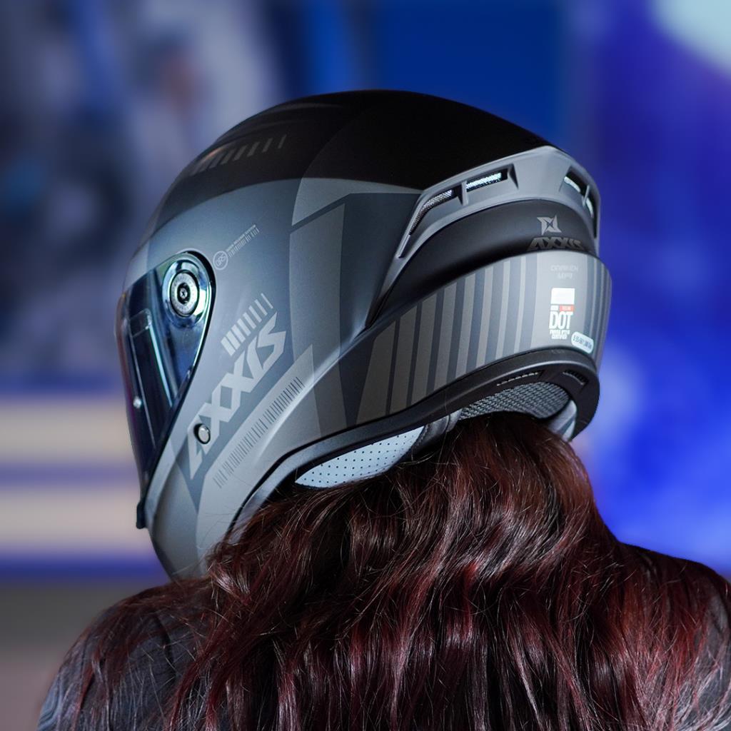 Axxis draken s kask - mat siyah-gri - ride4moto Axxis Draken S Kask - Mat Siyah-Gri - Görsel 7