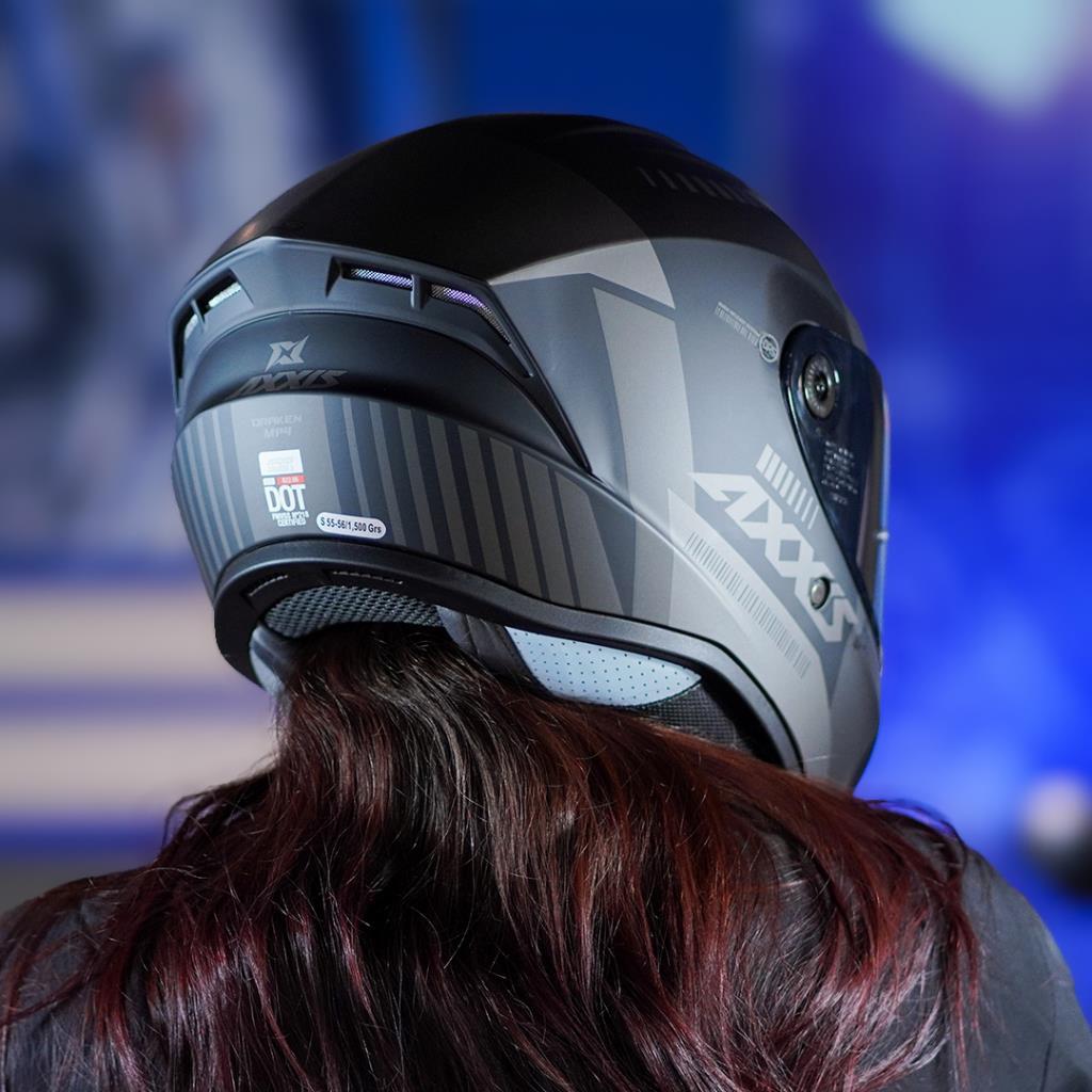 Axxis draken s kask - mat siyah-gri - ride4moto Axxis Draken S Kask - Mat Siyah-Gri - Görsel 8