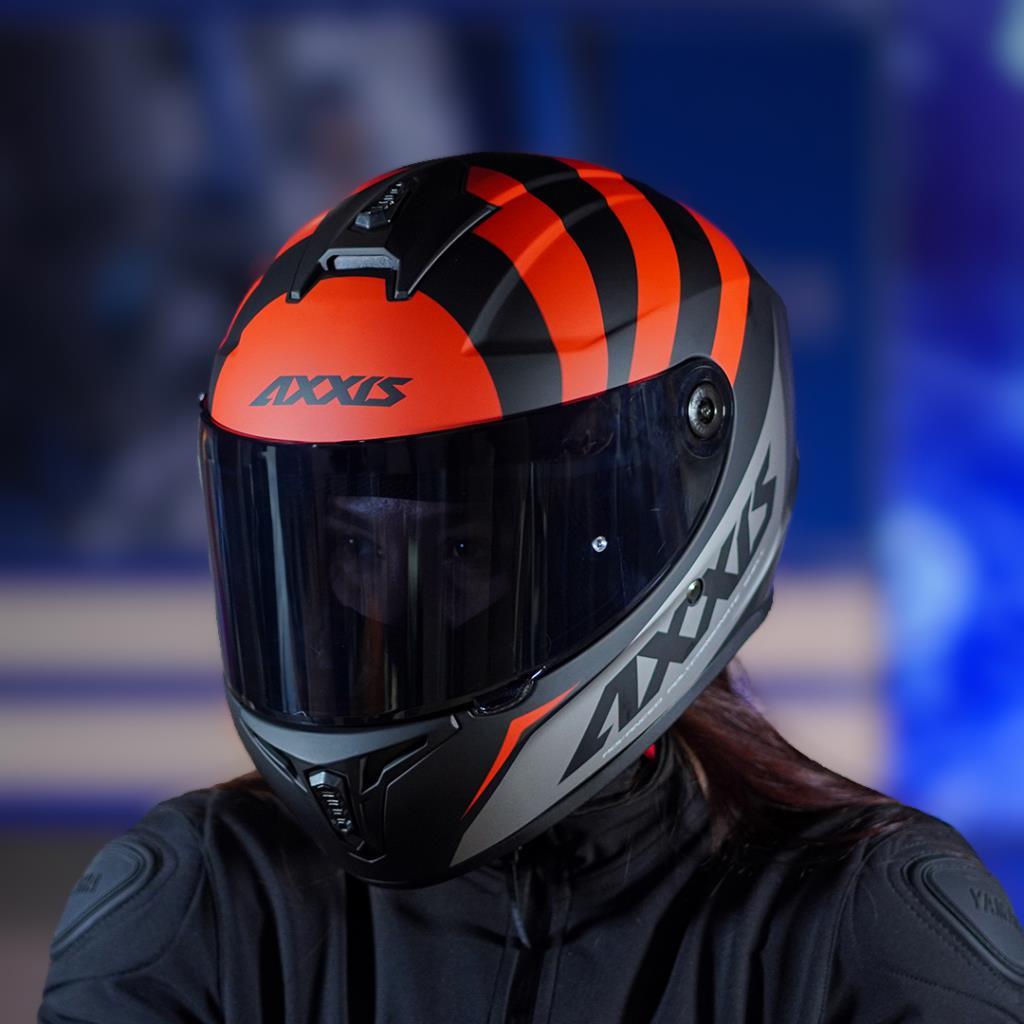 Axxis draken s kask - premier b5 mat kırmızı-gri - ride4moto Axxis Draken S Kask - Premier B5 Mat Kırmızı-Gri - Görsel 3