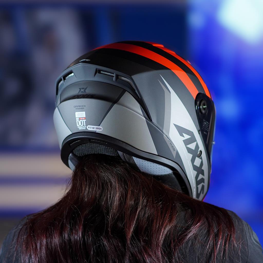 Axxis draken s kask - premier b5 mat kırmızı-gri - ride4moto Axxis Draken S Kask - Premier B5 Mat Kırmızı-Gri - Görsel 7