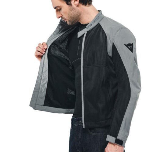 Dainese Sevilla Air Black Charcoal Gray Tekstil Motosiklet Montu - Ride4Moto