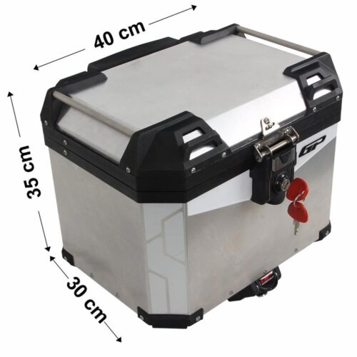 Gp kompozit 37 lt alüminyum topcase (arka çanta) gri - ride4moto GP Kompozit 37 LT Alüminyum Topcase (Arka Çanta) Gri - Ride4Moto