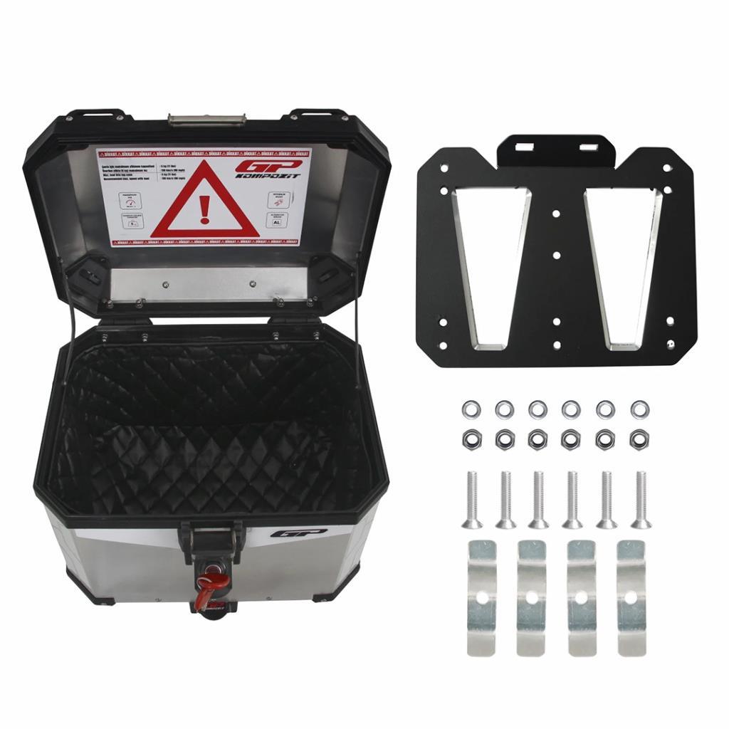 Gp kompozit 37 lt alüminyum topcase (arka çanta) gri - ride4moto GP Kompozit 37 LT Alüminyum Topcase (Arka Çanta) Gri - Görsel 7