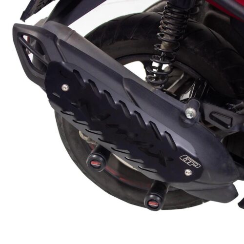 GP Kompozit Yamaha NMAX 125 / NMAX 155 Uyumlu Egzoz Koruma Kapağı Siyah (2021-2024) - Ride4Moto