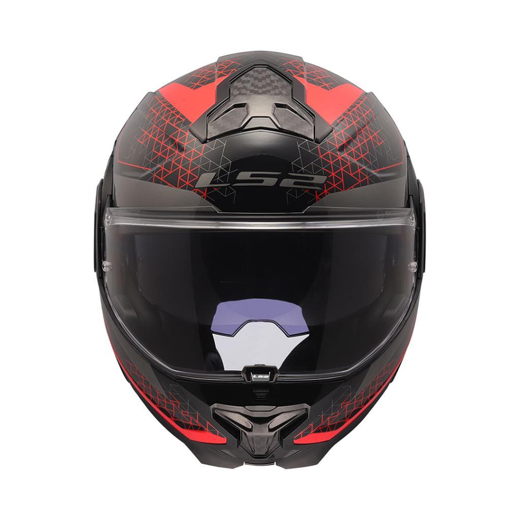 Ls2 advant 2 astral kırmızı-siyah çene açılır kask - ride4moto LS2 Advant 2 Astral Kırmızı-Siyah Çene Açılır Kask - Görsel 2