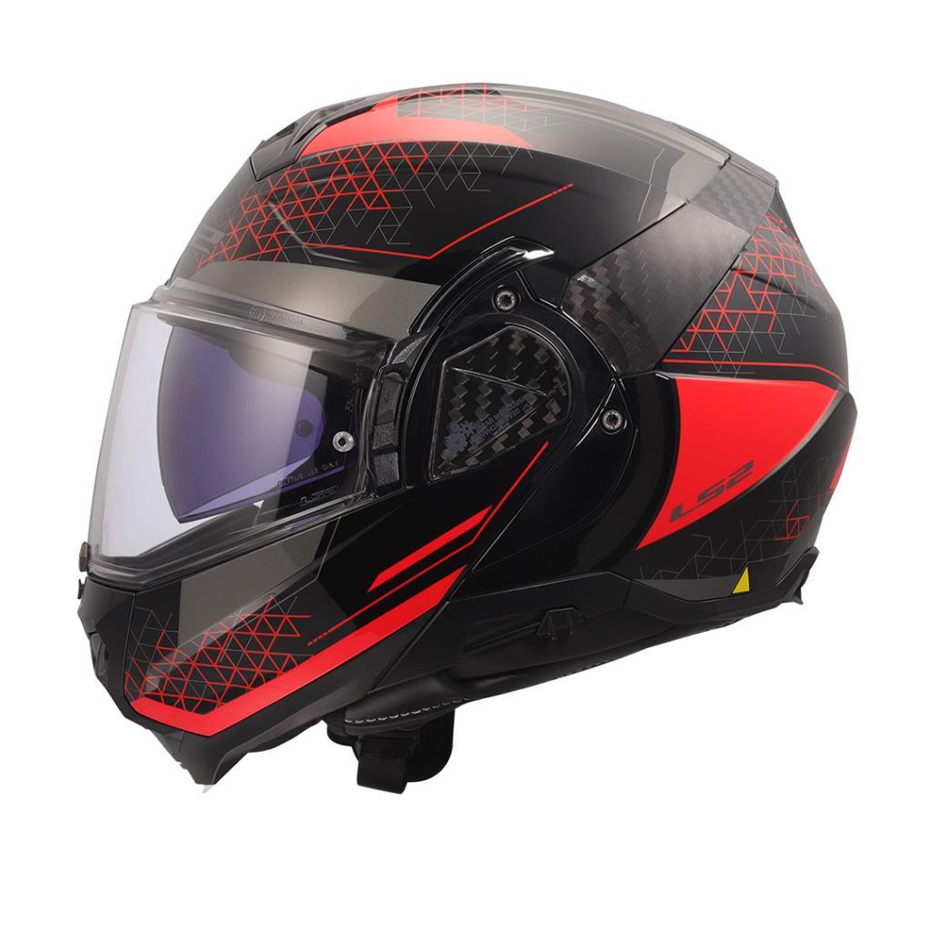 Ls2 advant 2 astral kırmızı-siyah çene açılır kask - ride4moto LS2 Advant 2 Astral Kırmızı-Siyah Çene Açılır Kask - Görsel 3