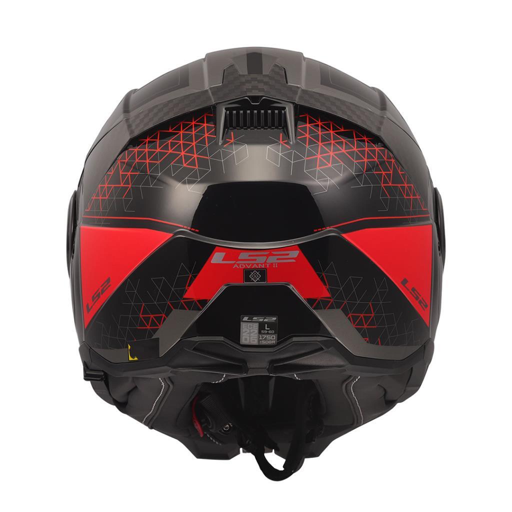 Ls2 advant 2 astral kırmızı-siyah çene açılır kask - ride4moto LS2 Advant 2 Astral Kırmızı-Siyah Çene Açılır Kask - Görsel 5