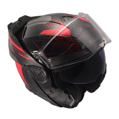 Ls2 advant 2 astral kırmızı-siyah çene açılır kask - ride4moto LS2 Advant 2 Astral Kırmızı-Siyah Çene Açılır Kask - Ride4Moto