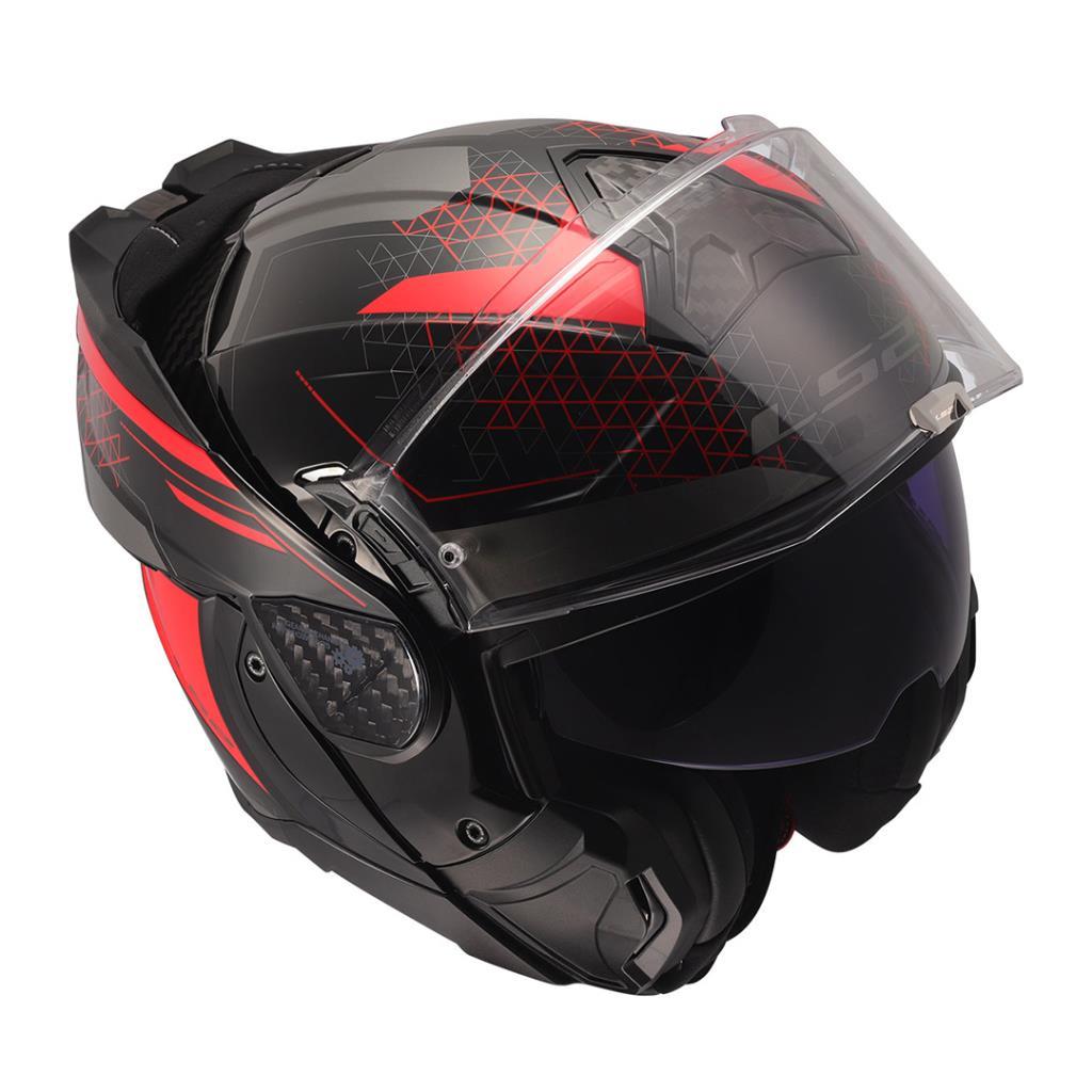 Ls2 advant 2 astral kırmızı-siyah çene açılır kask - ride4moto LS2 Advant 2 Astral Kırmızı-Siyah Çene Açılır Kask - Görsel 7