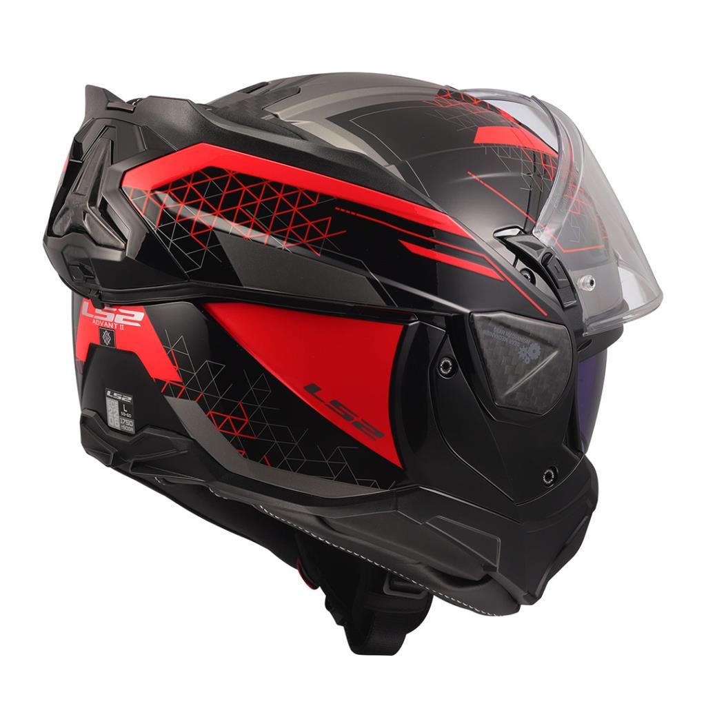 Ls2 advant 2 astral kırmızı-siyah çene açılır kask - ride4moto LS2 Advant 2 Astral Kırmızı-Siyah Çene Açılır Kask - Görsel 8