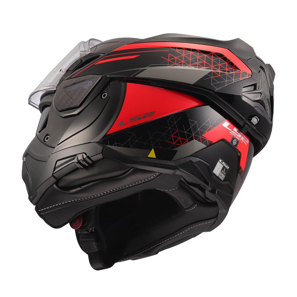 Ls2 advant 2 astral kırmızı-siyah çene açılır kask - ride4moto LS2 Advant 2 Astral Kırmızı-Siyah Çene Açılır Kask - Görsel 9